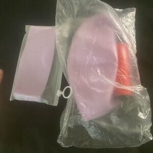 Pink and Red Women's Accessory Set